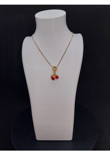 Parıltıevi Vişne Zarafeti Kolye