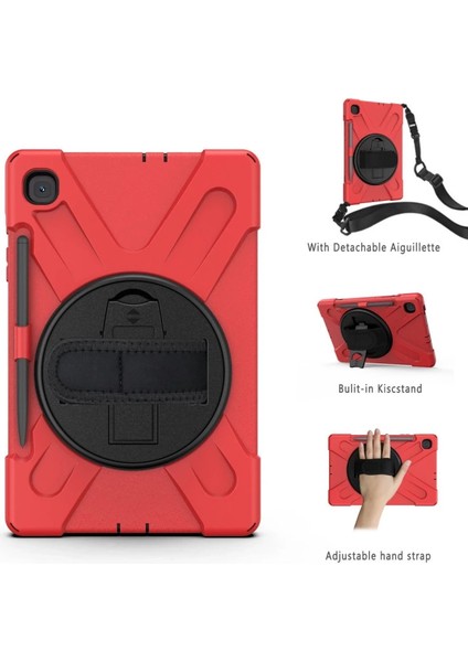 Buğz Samsung Galaxy P610 Tab S6 Lite 10.4 Kılıf Amazing Tablet Kapak - Kırmızı fiyatları