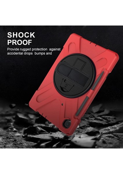 Buğz Samsung Galaxy P610 Tab S6 Lite 10.4 Kılıf Amazing Tablet Kapak - Kırmızı indirimleri