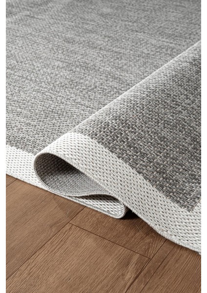 Zeen ZE002G Sisal Gri Beyaz Kolay Temizlenebilir Makinede Yıkanabilir Mutfak Halısı Pamuk Taban fırsatları