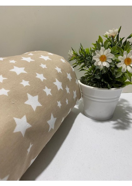 Ütü Masası Kılıfı Büyük Boy Ipli Stoperli Keçeli Kılıfı Örtüsü Bezi 55X140 cm Cream Star modelleri