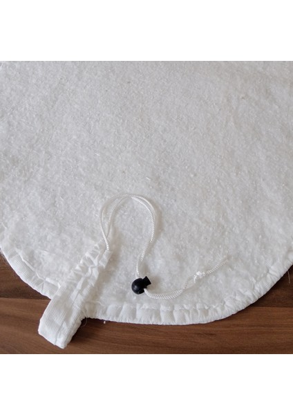 Ütü Masası Kılıfı Büyük Boy Ipli Stoperli Keçeli Kılıfı Örtüsü Bezi 55X140 cm Cream Star