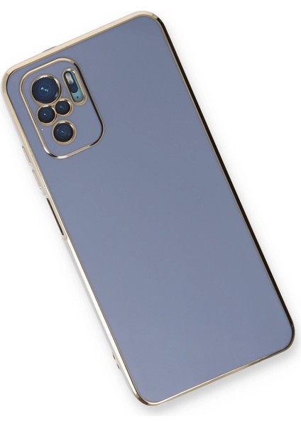 Buğz Xiaomi Redmi Note 10 Kılıf Volet Silikon - Mavi modelleri