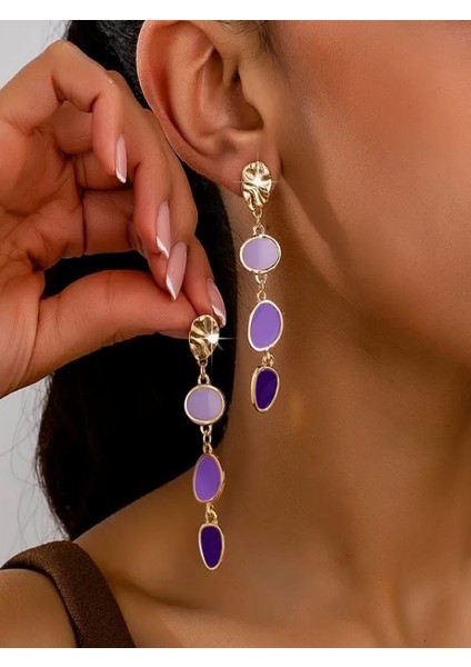 Şık Sallantılı Oval Küpe fiyatları