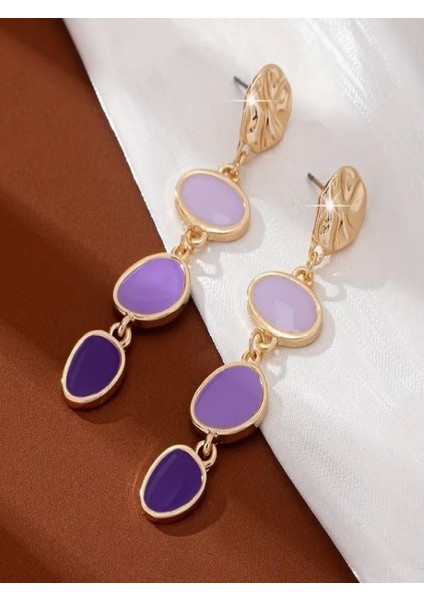 Şık Sallantılı Oval Küpe modelleri