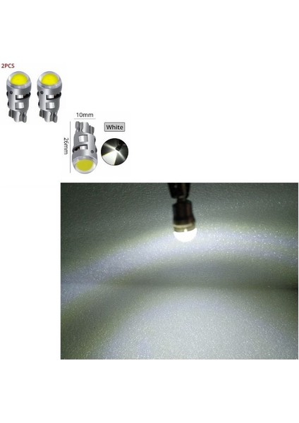 ( 2 x Adet ) 1 Takım LED T10 Dipsiz Ampul (Whıte) 12V Alıen Model I LED Dipsiz Ampul Beyaz modelleri