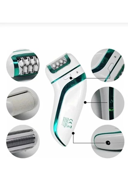 Buğz Profesyonel 3 Başlıklı Epilasyon Aleti