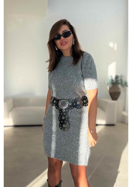 Gri Triko Elbise fırsatları