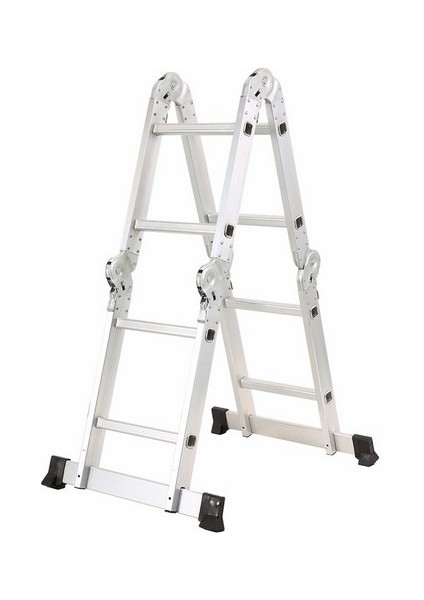 BY 102 8 basamak 2,40 m 1,2 mm Alüminyum Katlanır Çok Amaçlı Merdiven