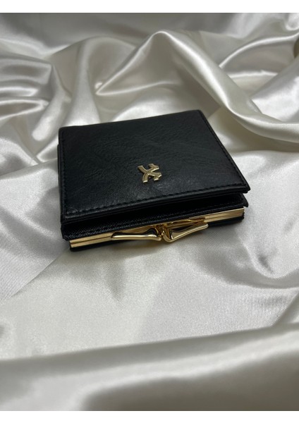 Kadın Siyah Renk Suni Deri Klipsli Cüzdan fiyatları
