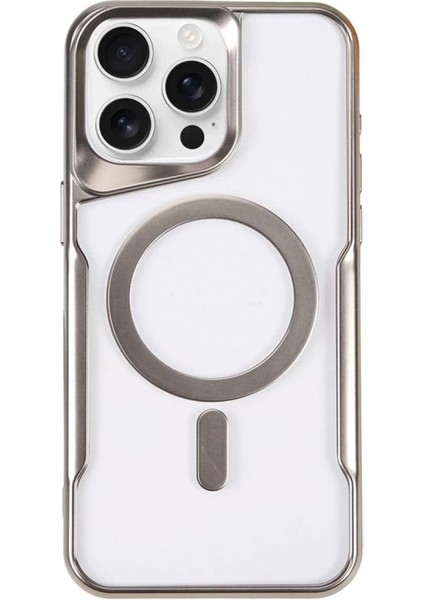 Buğz Iphone 11 Pro Max Kılıf Boyi Magsafe Silikon Kapak - Gümüş