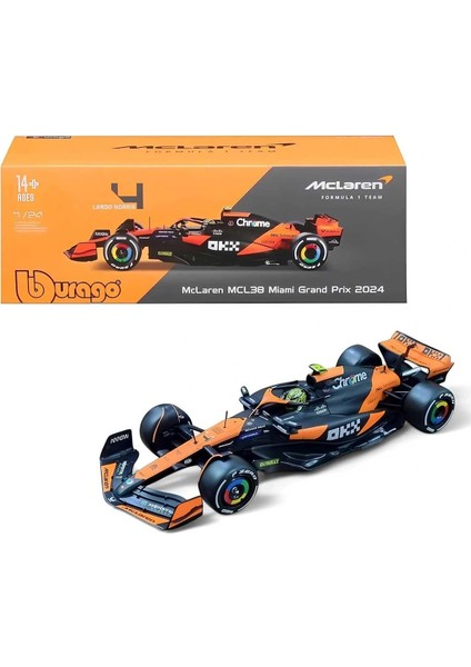 1:24 Formula 1 Mclaren MCL38 Miami Grand Prix fiyatları