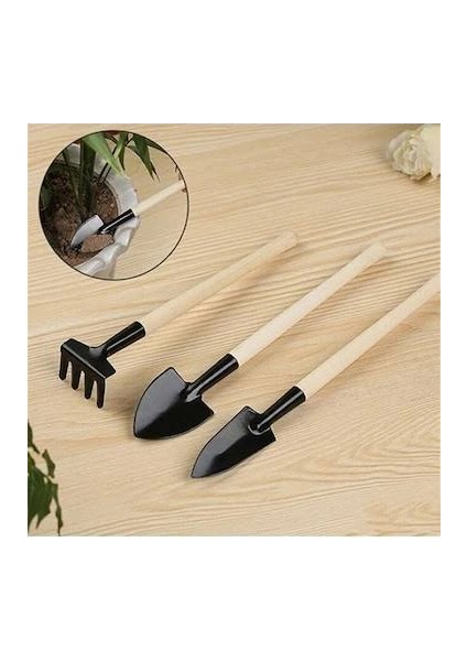 Buğz Mini Ahşap Hobi Bahçe Seti 3 Parça fırsatları