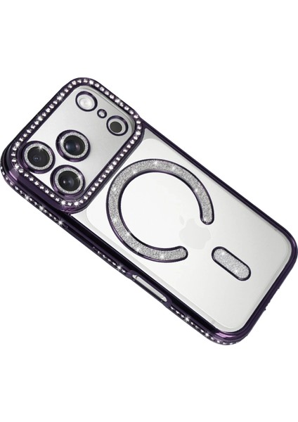 Rdbydn Newface Apple Iphone 17 Pro Joke Simli Magneticsafe Kılıf - Derin Mor modelleri