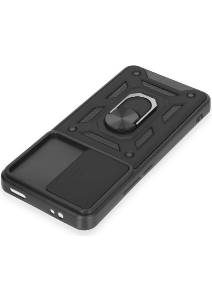 Buğz Xiaomi Mi 12T Pro Kılıf Pars Lens Yüzüklü Silikon - Siyah fırsatları