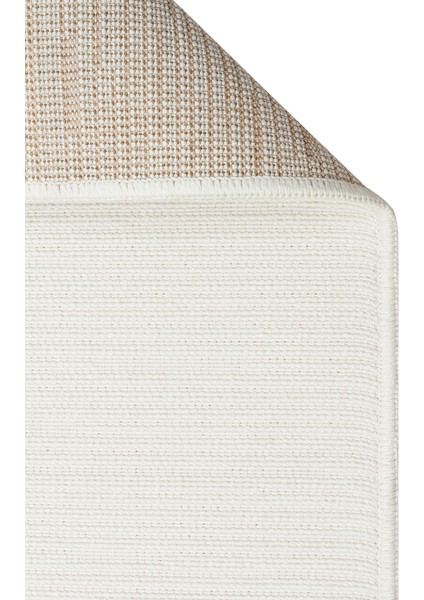 Bali Jute Blj 02 White Hav Toz Vermeyen Jüt Dokulu Yumuşak Tuşeli Modern Sisal Halı