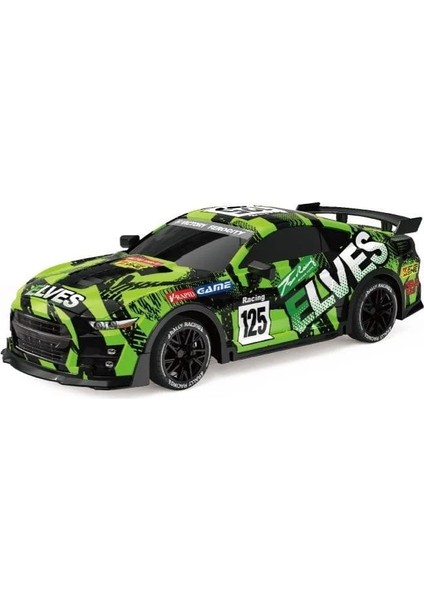 1:18 Elves Full Fonksiyon LED Aydınlatmalı Uzaktan Kumandalı Araba Yeşil