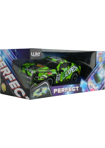 1:18 Elves Full Fonksiyon LED Aydınlatmalı Uzaktan Kumandalı Araba Yeşil modelleri