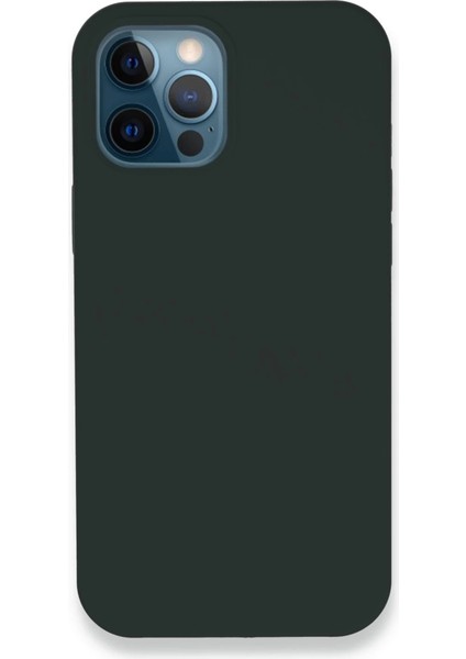 Buğz Iphone 12 Pro Kılıf Lansman Legant Silikon - Koyu Yeşil