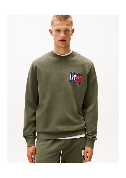 Erkek Yeşil Triko Sweatshirt