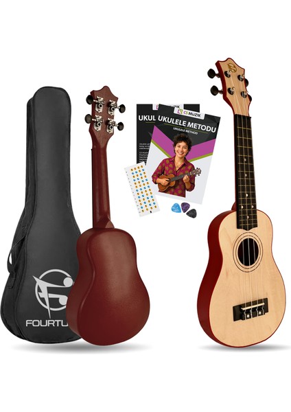 Loki Sp-21 Soprano Siyah Ukulele Seti (Başlangıç Seviye) fiyatları