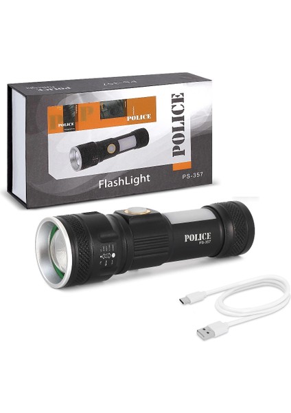 PS-357 Şarjlı Şarjlı El Feneri