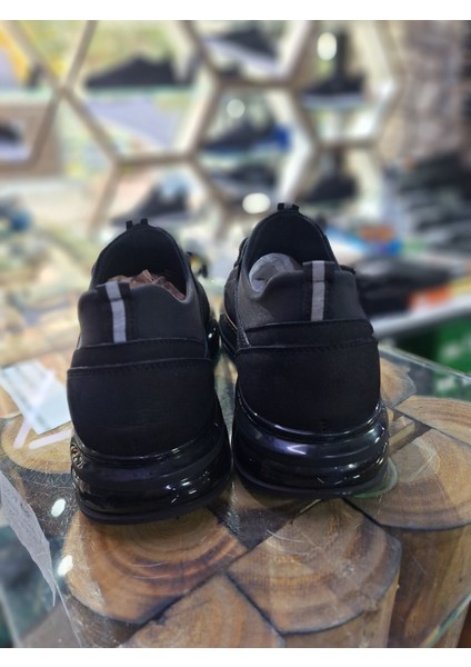 Siyah Nubuk Deri Su Geçirmez Comfort Mevsimlik-Kışlık Lastik Bağcık Erkek Sneaker Ayakkabı fırsatları