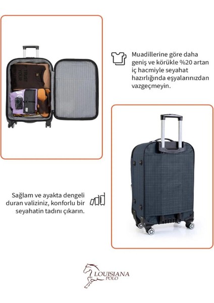 Orta Boy 4 Teker Kumaş Valiz Lüx fiyatları