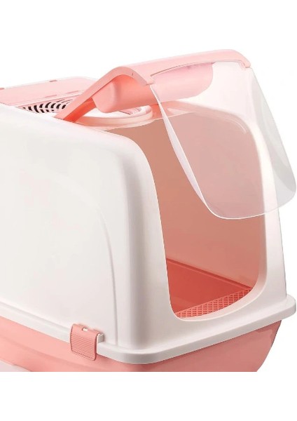 Buğz Mikopet Büyük Kapalı Kedi Tuvaleti Mor