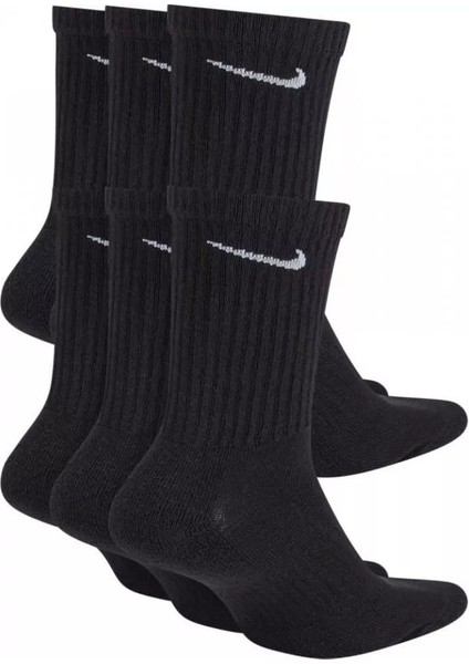 Dri Fit Everyday Cotton Crew Socks 6 Lı Spor Çorap Siyah indirimleri