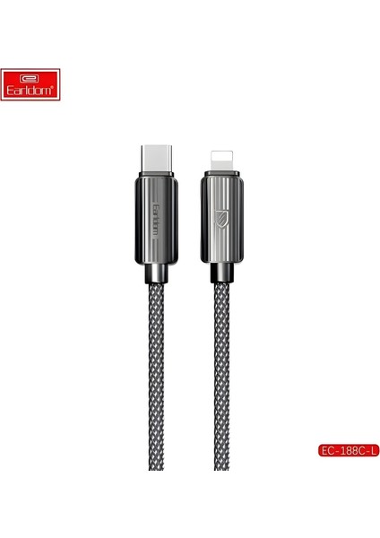 EC-188CL 1m 30W Hasırlı Type-C To Lightning Pd Hızlı Şarj Kablosu