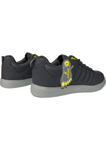 4027 Füme Bağcıklı Cilt Günlük Kullanım Spor Ayakkabı