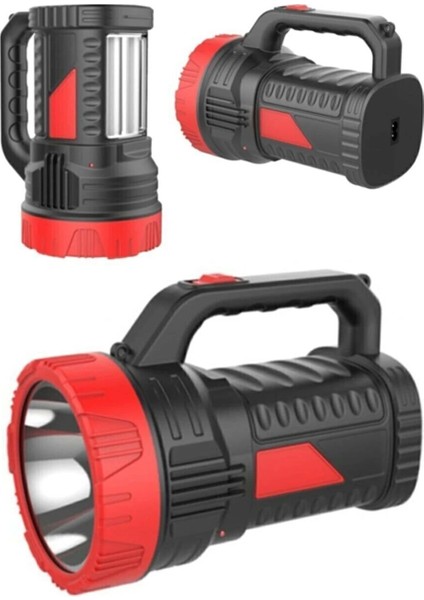 Projektör 15W LED Şarjlı El Feneri ve X2 Tüp 26SMD LED Çift Yönlü
