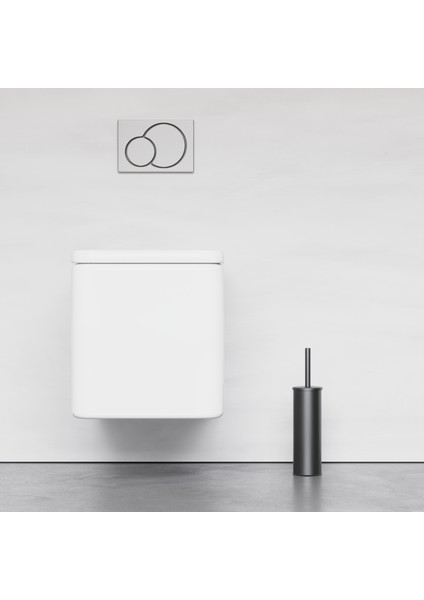 Paslanmaz Çelik Mat Siyah Wc Fırçası, 304 Kalite Tuvalet Fırçası, Yıkanabilir Ömür Boyu Kullanımauygun fiyatları