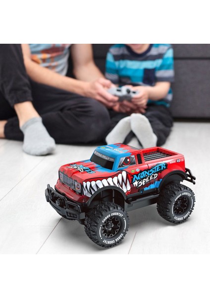 1:20 Uzaktan Kumandalı Full Fonksiyon Speed Monster Kamyonet Kırmızı modelleri