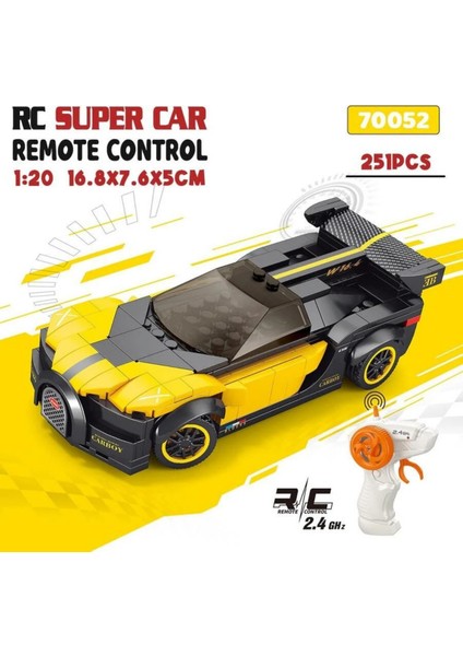 Uzaktan Kumandalı Şarjlı 251 Parça Bugatti LEGO Yapı Seti Spor Araba modelleri