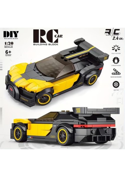 Uzaktan Kumandalı Şarjlı 251 Parça Bugatti LEGO Yapı Seti Spor Araba fırsatları