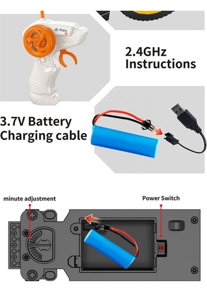 Uzaktan Kumandalı Şarjlı 251 Parça Bugatti LEGO Yapı Seti Spor Araba