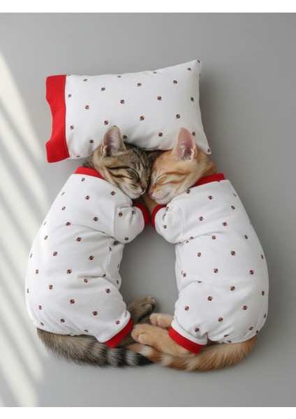 Berry Kedi Uyku Seti | Penye Kedi Tulum ve Mini Yastık Takımı | Pamuklu | Tüy Dökülmesini Azaltır | fırsatları