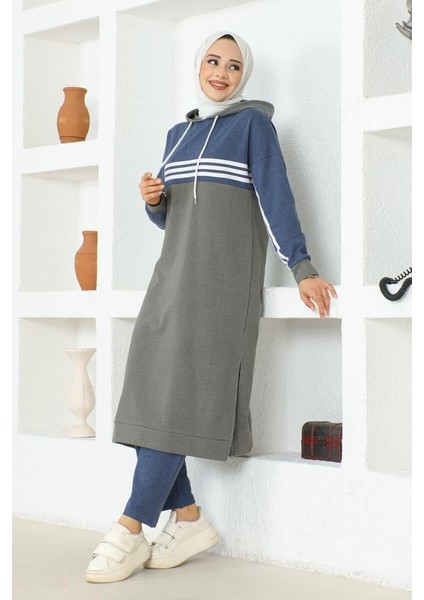 Şeritli Yırtmaçlı Spor Takım Gri̇ - 42 fiyatları