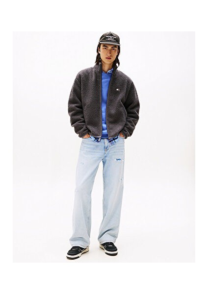 Erkek Gri Fermuarlı Kazak modelleri