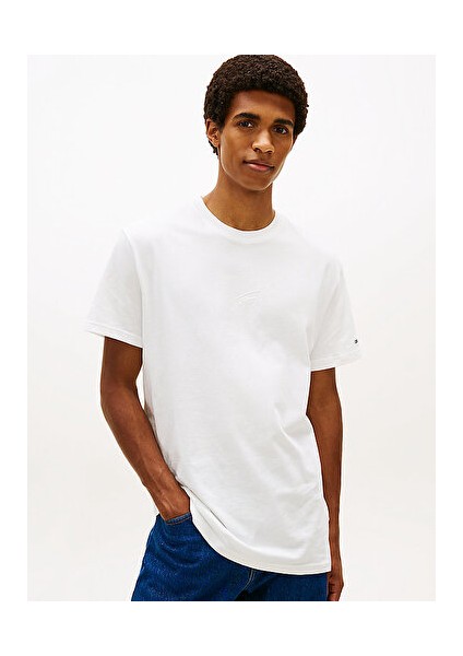 Erkek Beyaz S/s Tişört