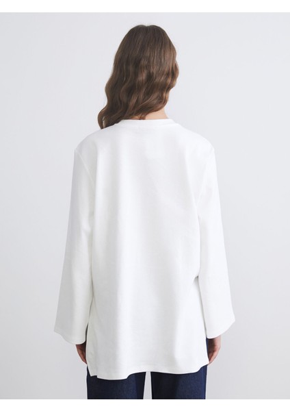 Yeni Sezon Bisiklet Yaka Oversize Kadın Tunik fırsatları