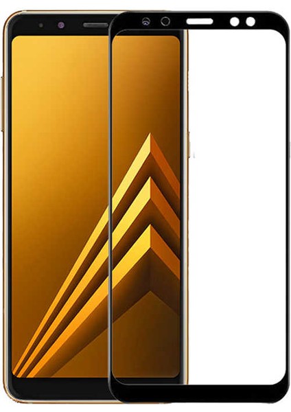 Galaxy J4 Plus Zore Kenarları Kırılmaya Dayanıklı Cam Ekran Koruyucu