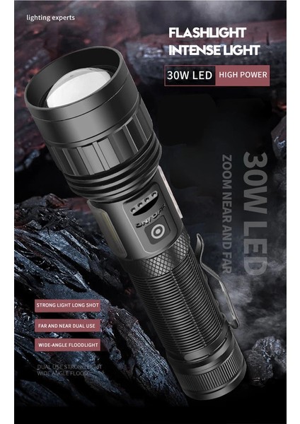 PS-6153 10000 Lümen Zoomlu Mıknatıslı Tg Cob LED Özellikli Profesyonel El Feneri fiyatları