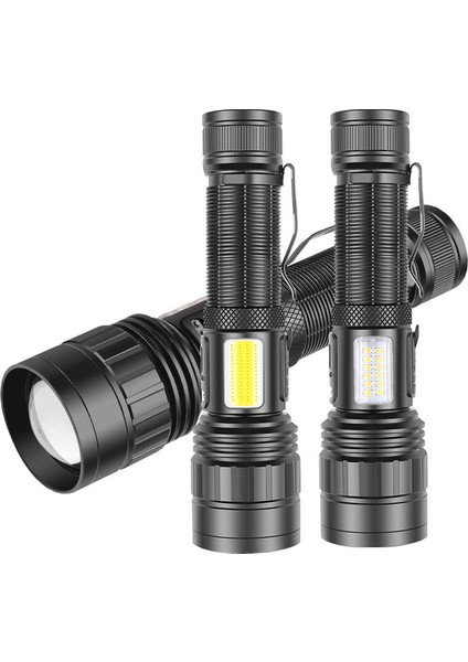 PS-6153 10000 Lümen Zoomlu Mıknatıslı Tg Cob LED Özellikli Profesyonel El Feneri fırsatları