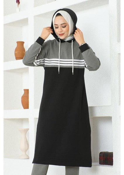 Şeritli Yırtmaçlı Spor Takım Siyah - 44 indirimleri