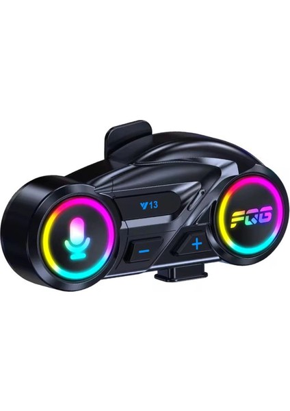 Y13 Motor Kask Kulaklık Rgb Modlu Radyolu Motosiklet Kulaklık 5.3 Intercom