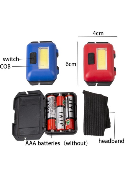 PS-T89 Pilli Cob LED 3 Mod Su Geçirmez Kafa Feneri Lambası fiyatları