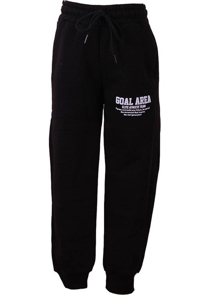 Goal Areaa Baskı 3 Ip Siyah Erkek Çocuk Eşofman Altı 7376